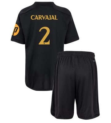 Real Madrid Daniel Carvajal #2 Tredjeställ Barn 2023-24 Kortärmad (+ Korta byxor)
